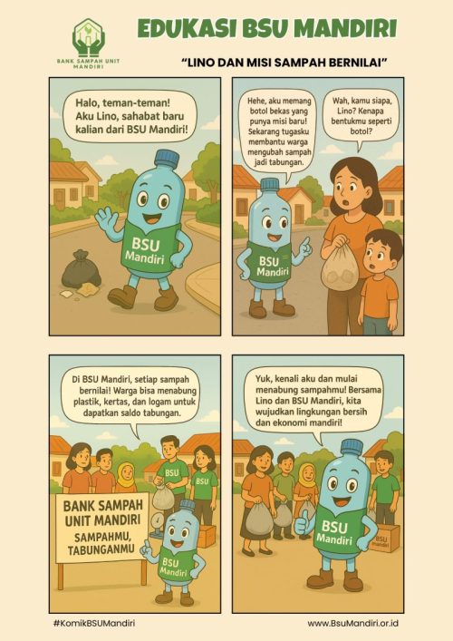 Edukasi sampah lewat cerita bergambar